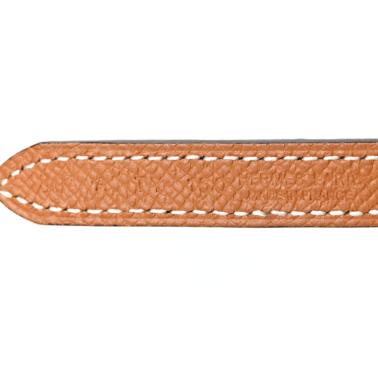 Hermes Epsom Swift 13mm Belt Strap 80 Gold Black 3 of 5