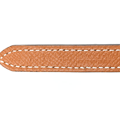 Hermes Epsom Swift 13mm Belt Strap 80 Gold Black 3 of 5