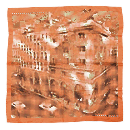 Hermes Silk Rendez-Vous Au 24 Pocket Square Scarf 1 of 5