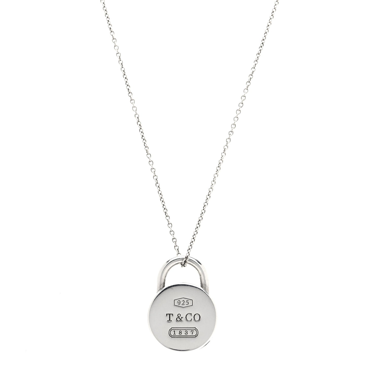 Sterling Silver 1837 Circle Lock Necklace