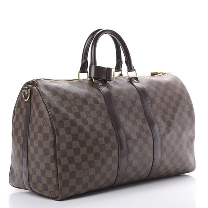 Louis Vuitton Damier Ebene Keepall Bandouliere 45 2 of 17