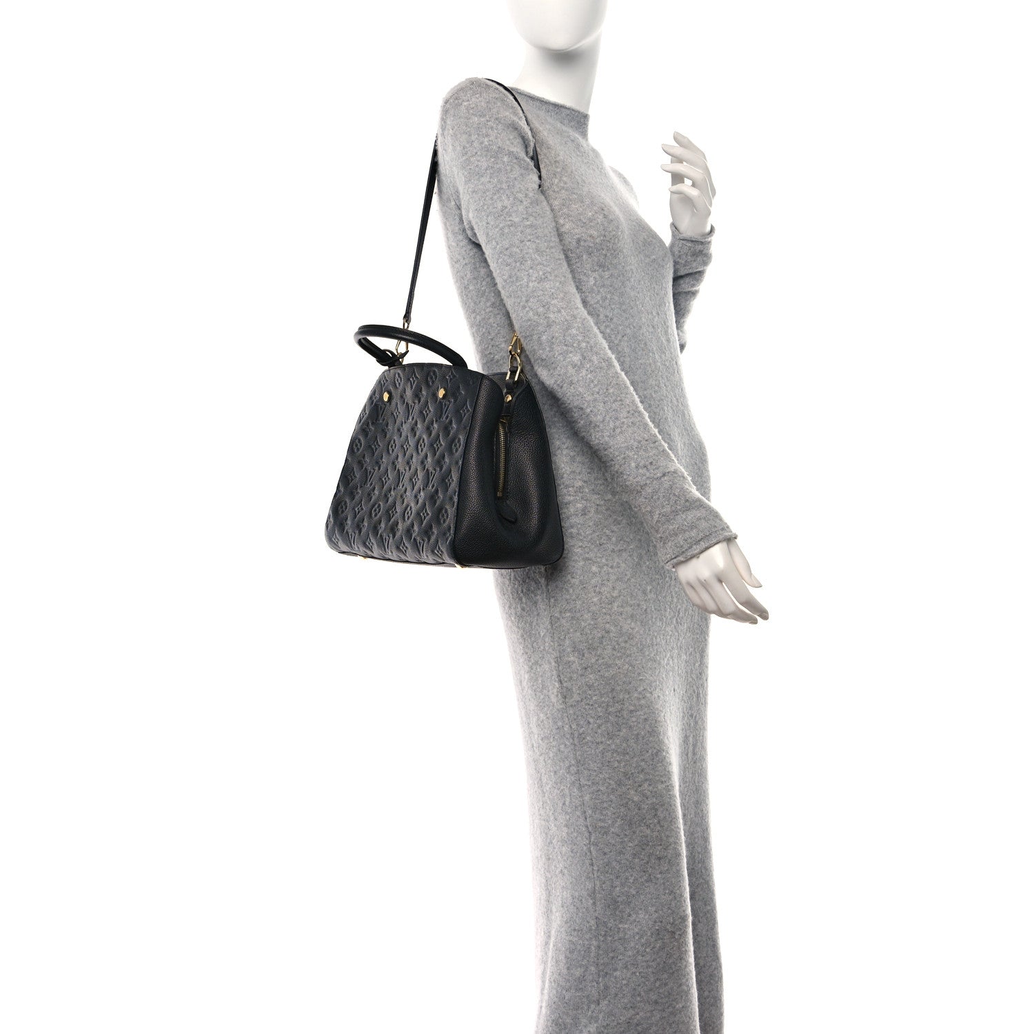 Louis Vuitton Empreinte Montaigne MM Black 2 of 9