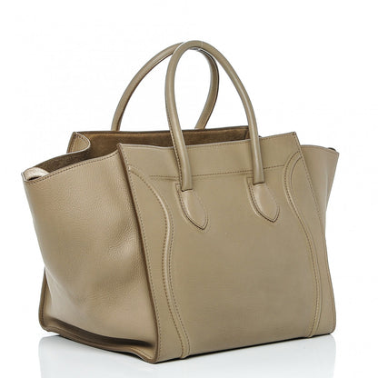 Celine Supple Calfskin Medium Phantom Luggage Beige 3 of 6