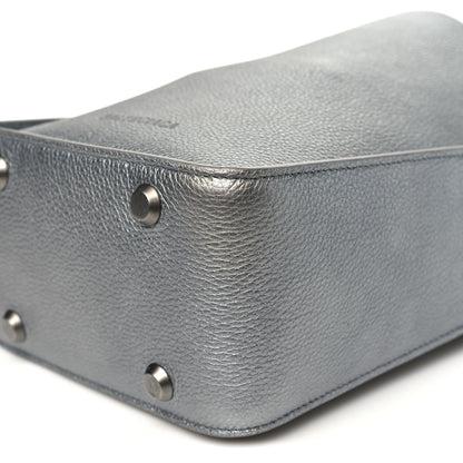 Balenciaga Metallic Calfskin XS Tool 2.0 North-South Tote Silver 10 of 11