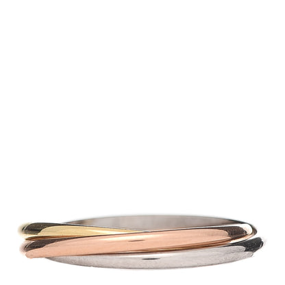 Cartier 18K Pink Yellow White Gold Extra Small Trinity Ring 51 5.75 3 of 5