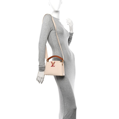 Louis Vuitton Taurillon Capucines Mini Beige Brown 2 of 10