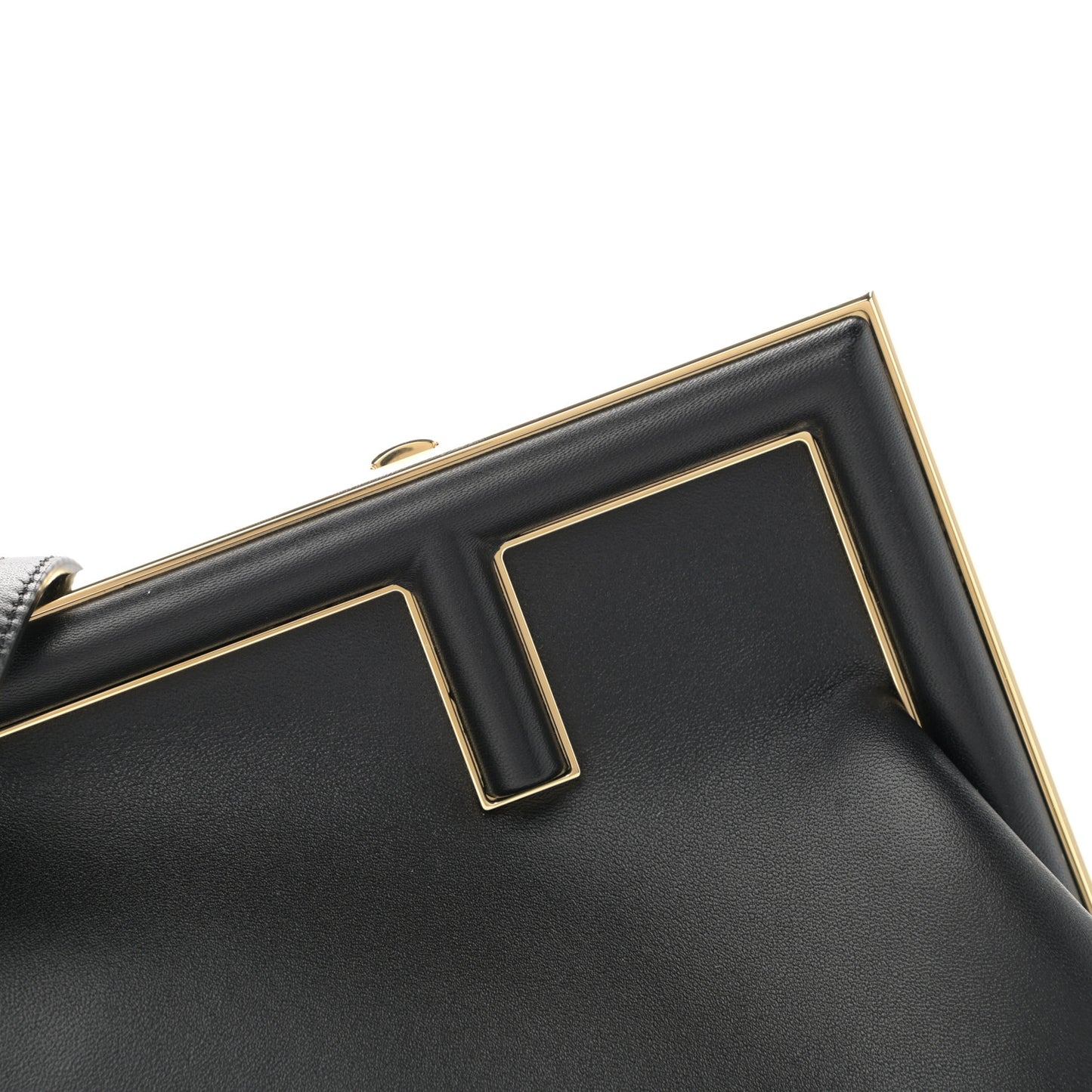 Shiny Nappa Small Fendi First Black