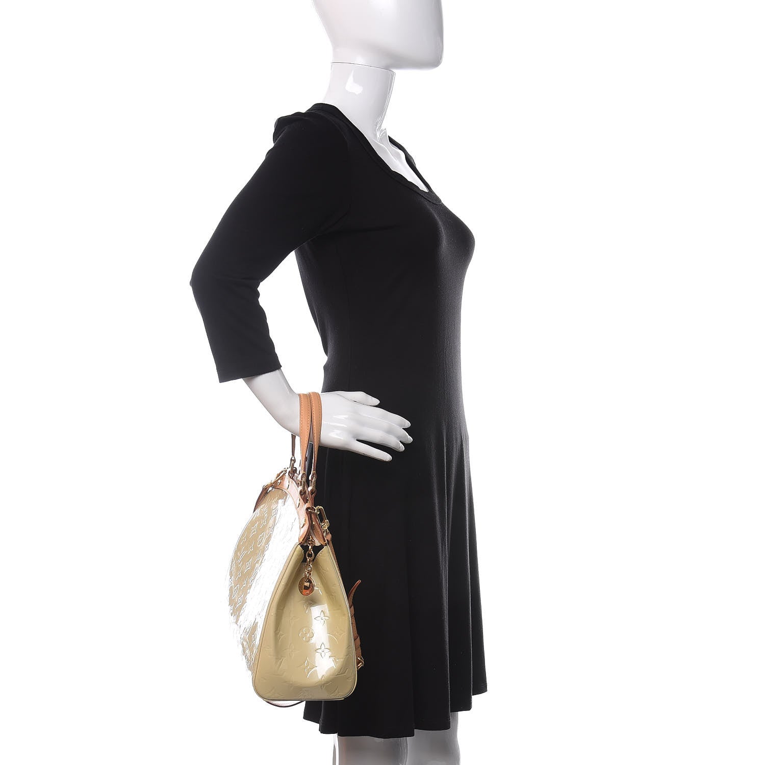 Louis Vuitton Vernis Brea MM Blanc Corail 3 of 12