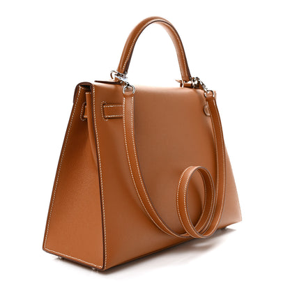 Hermes Epsom Kelly Sellier 32 Gold 2 of 9