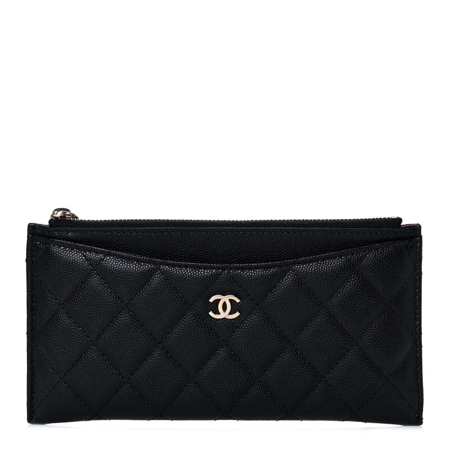 Chanel Caviar Quilted Classic Zip Pouch Black 1 of 10