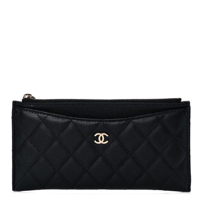 Chanel Caviar Quilted Classic Zip Pouch Black 1 of 10