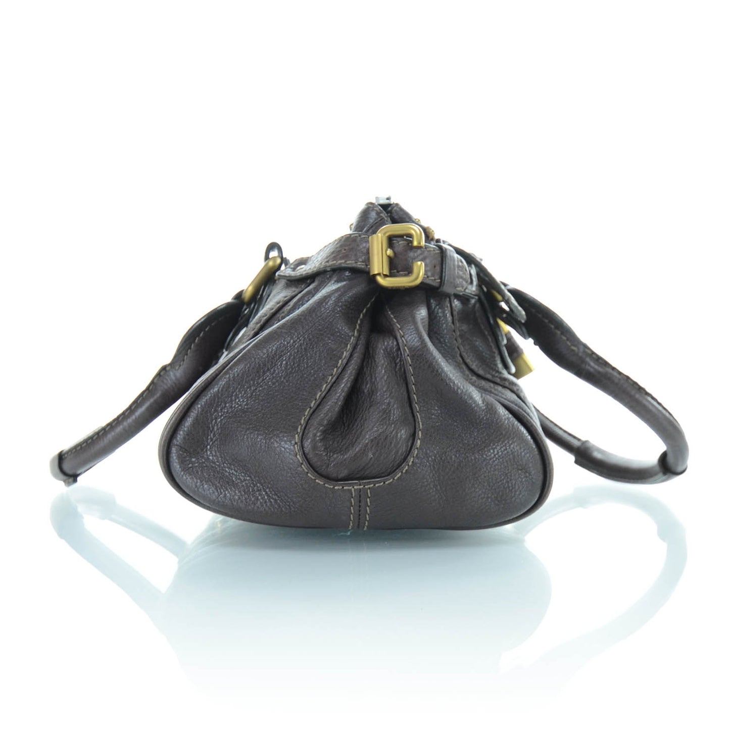 Leather Paddington Satchel Bordeaux