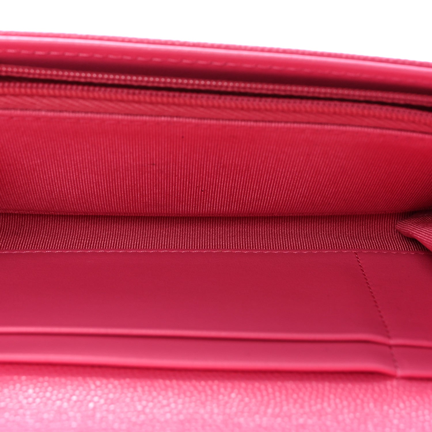 Chanel Caviar Quilted Medium Gusset Flap Wallet Pink 5 of 8