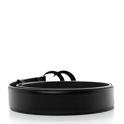 Gucci Azalea Calfskin Enamel Monochrome Double G 40mm Belt 100 40 Black 2 of 5