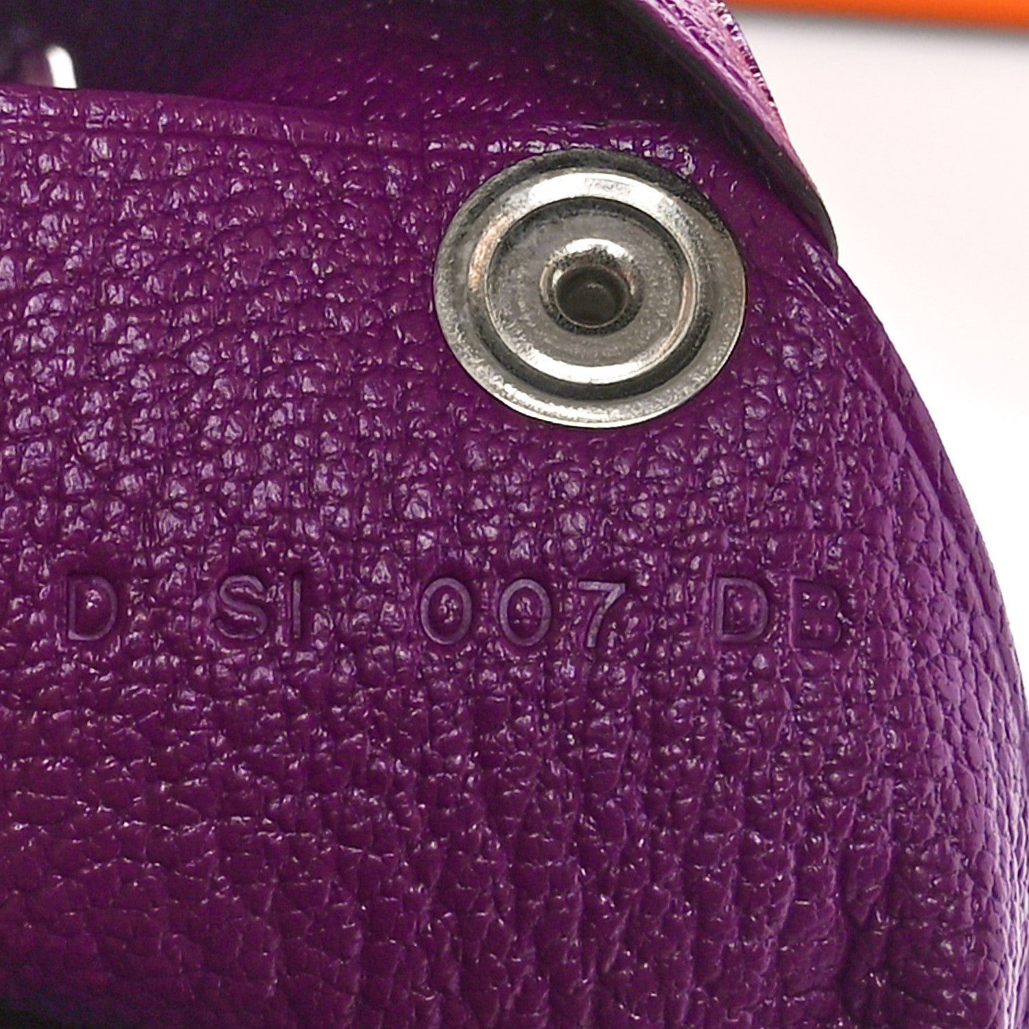 Hermes Chevre Mysore Calvi Card Case Anemone 2 of 8