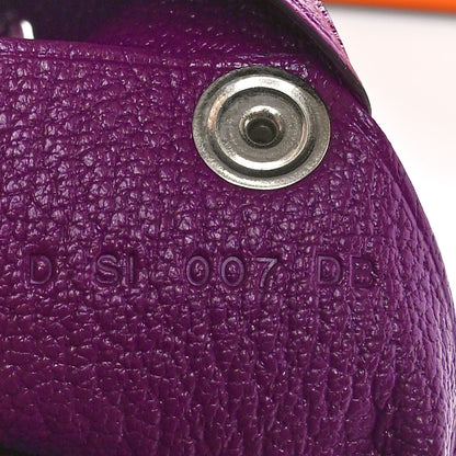 Hermes Chevre Mysore Calvi Card Case Anemone 2 of 8