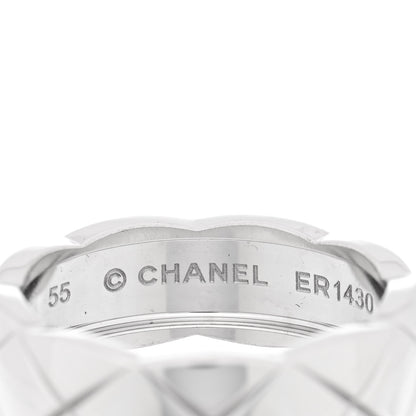 Chanel 18K White Gold Small Coco Crush Ring 55 7.25 4 of 4