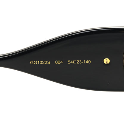 Gucci Acetate Rectangular Frame Chain Sunglasses GG1022S Black 5 of 8