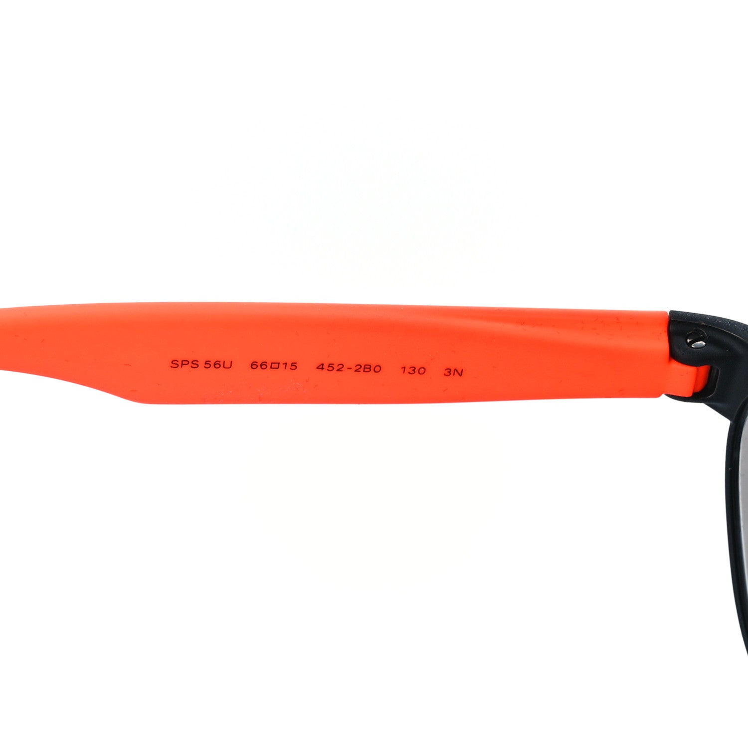Prada Metal Sport Aviator Sunglasses SPS 56U Black Orange 6 of 7