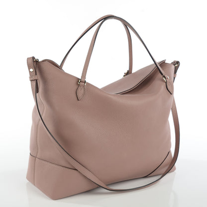 Gucci Pebbled Calfskin Large Bree Foldover Tote Pink 3 of 7