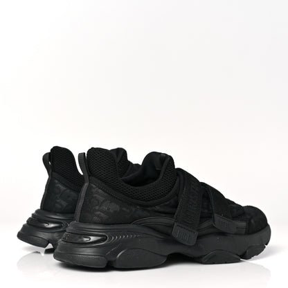Christian Dior Shiny Oblique Technical Fabric Nylon Womens D-Wander Sneakers 38 Black 4 of 8