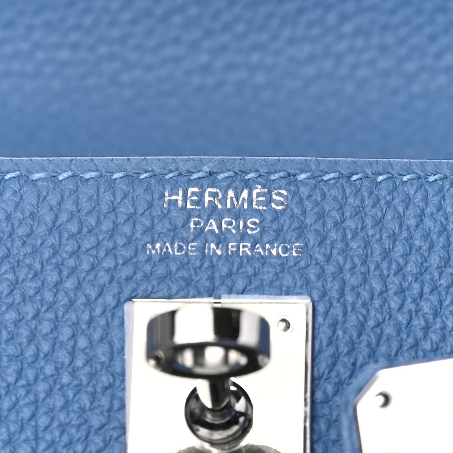 Hermes Togo Kelly Retourne 25 Azur 5 of 9