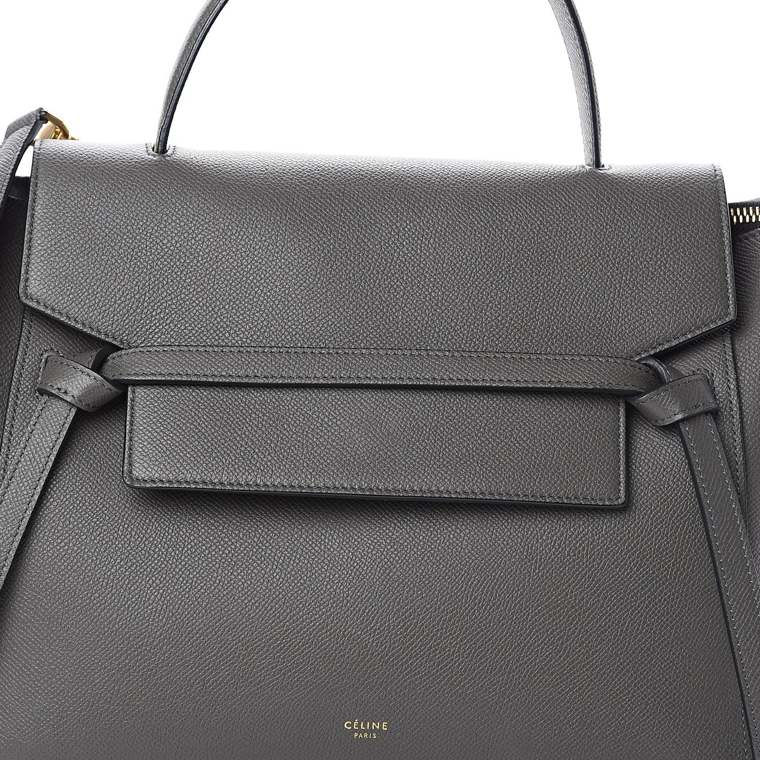 Celine Grained Calfskin Mini Belt Bag Grey 6 of 8