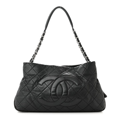 Chanel Caviar Quilted Expandable Zip Shoulder Bag Black 1 of 12
