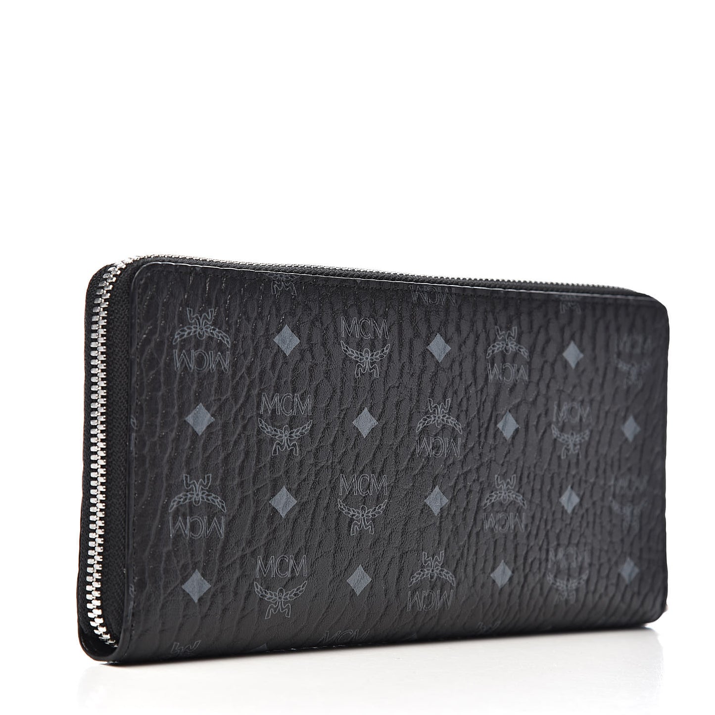 Visetos Large Zip Around Wallet Black