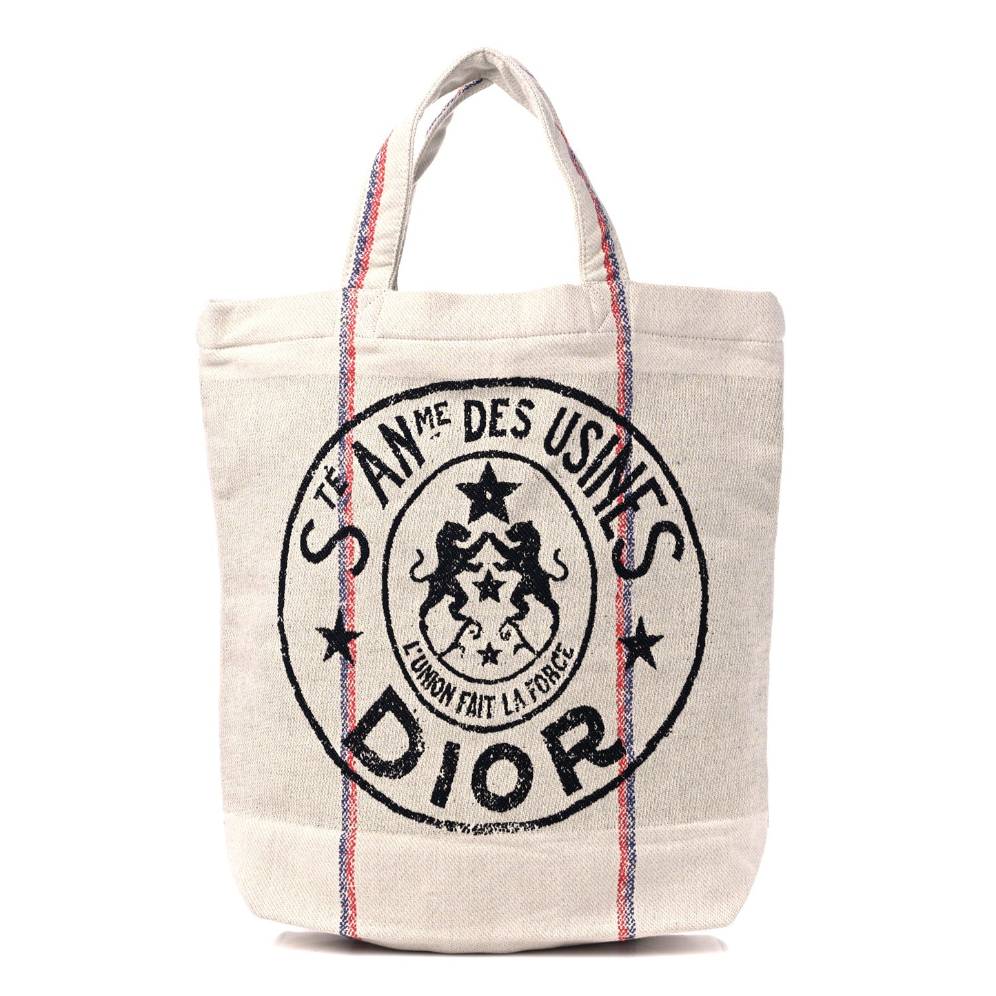 Canvas Print Cruise Tote Ivory Black