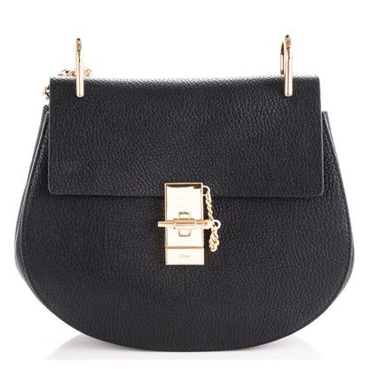 Chloe Grained Lambskin Drew Shoulder Bag Black 1 of 7