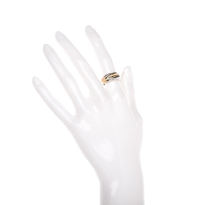 Cartier 18K Pink Yellow White Gold Les Must De Trinity 5 Band Ring 49 4.75 2 of 5