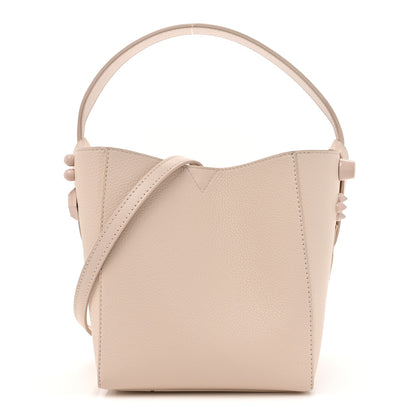 Christian Louboutin Calfskin Spiked Mini Cabachic Mini Bucket Bag Leche 1 of 16