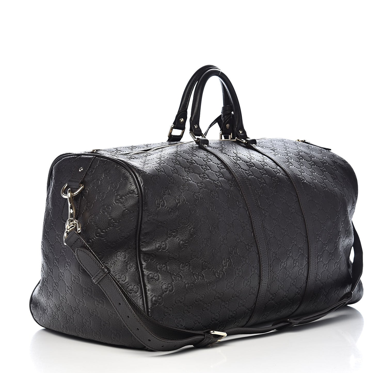 Guccissima Large Carry On Duffle Chocolate