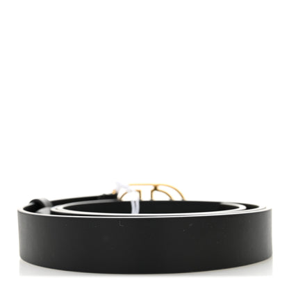Christian Dior Calfskin 30 Montaigne Cut-Out CD Belt 90 36 Black 2 of 5