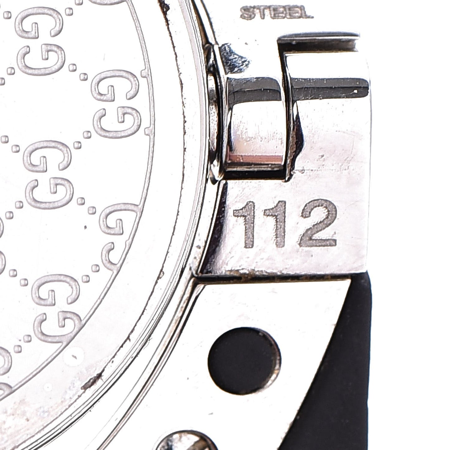 Stainless Steel Rubber 33mm Twirl Quartz Watch Black
