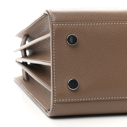 Saint Laurent Grained Calfskin Topstich Baby Sac De Jour Taupe 8 of 12