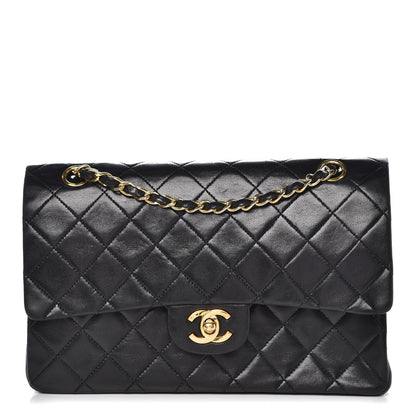 Chanel Lambskin Quilted Medium Double Flap Bag Black 1 of 13