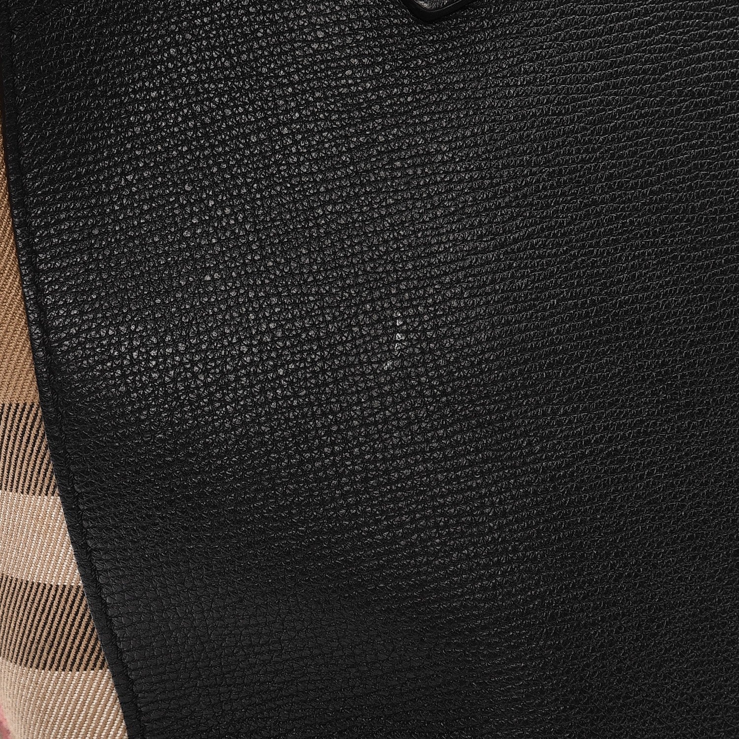 Burberry Derby Calfskin House Check Medium Welburn Tote Black 10 of 14