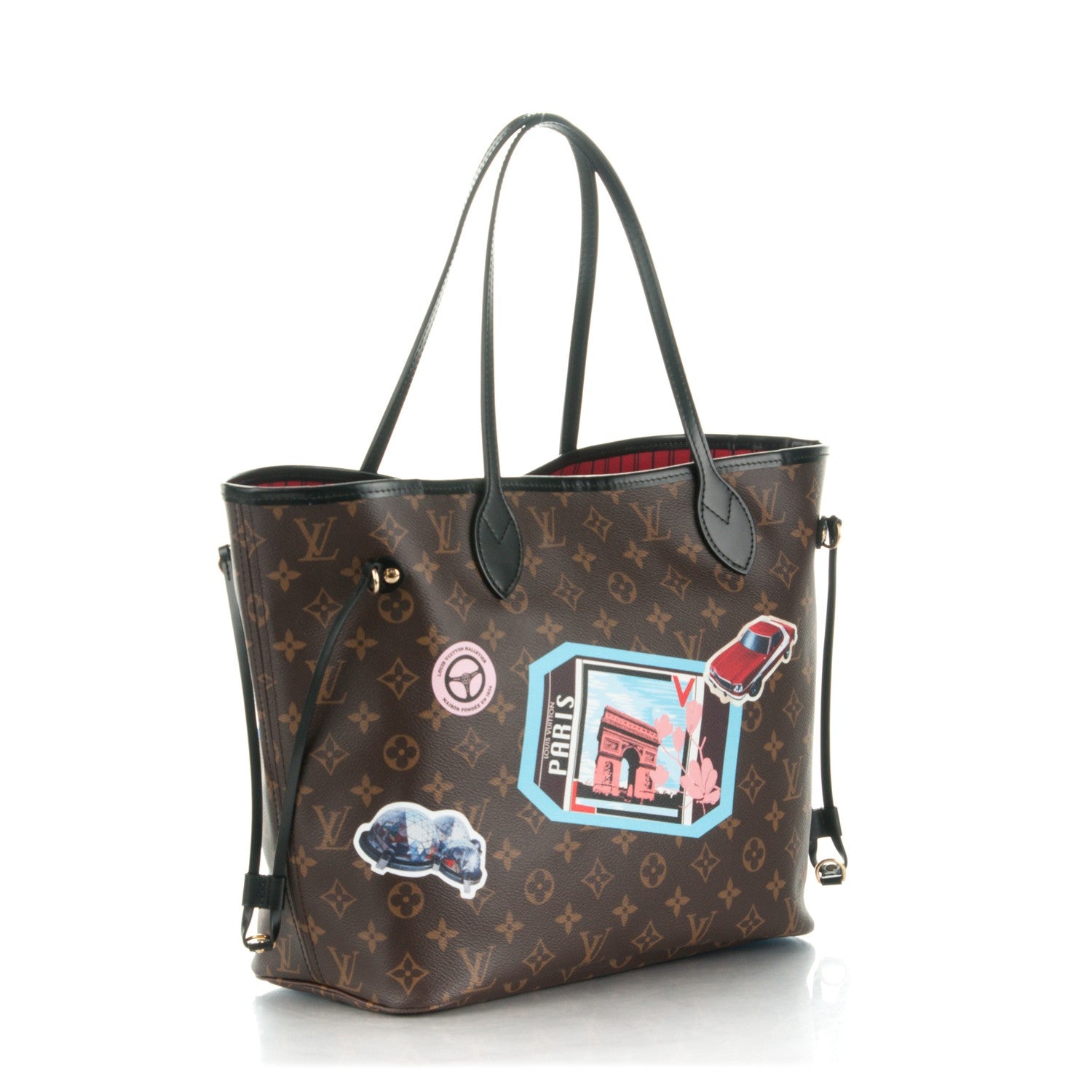 Louis Vuitton Monogram World Tour Neverfull MM 3 of 9