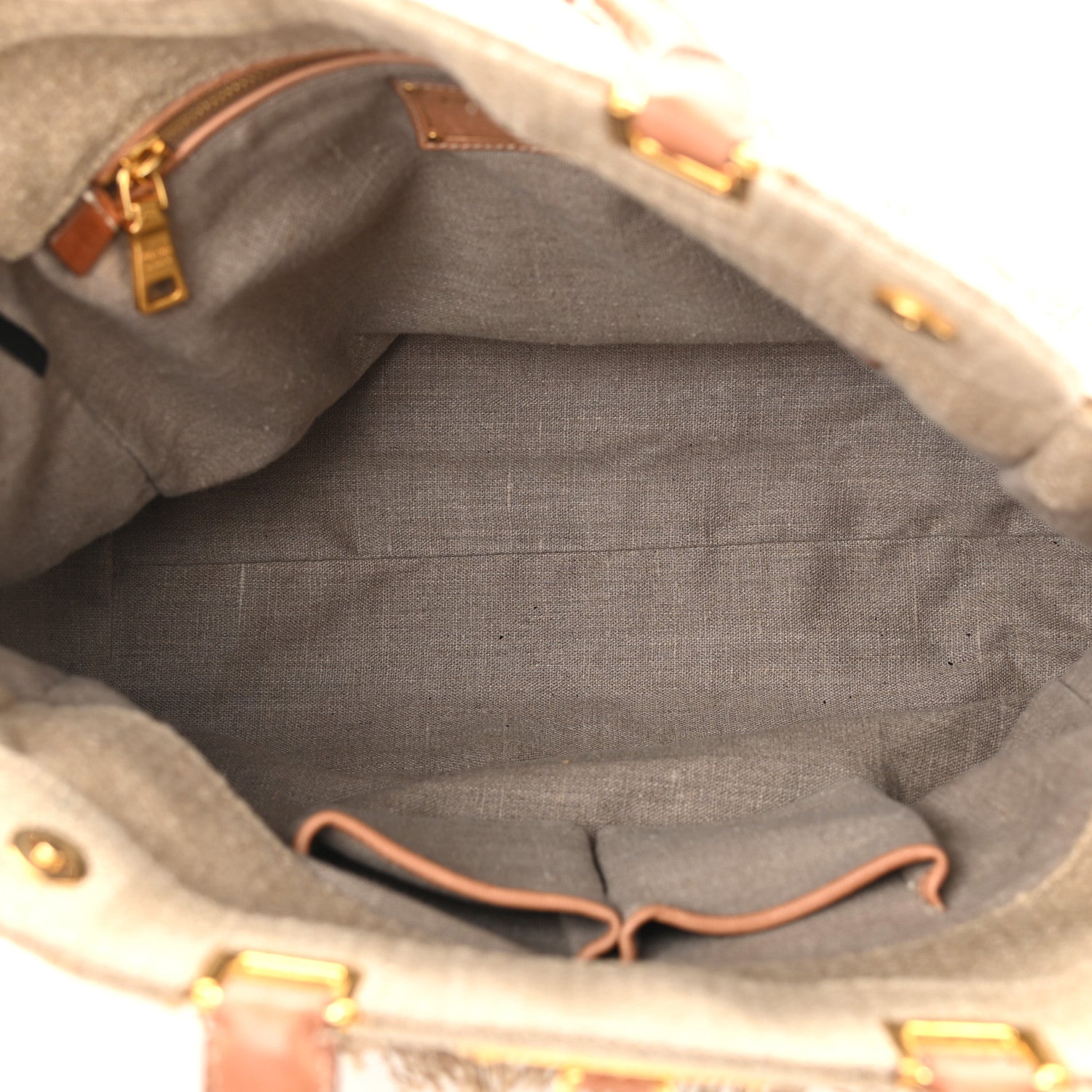 Prada Lino Tote Corda 5 of 11