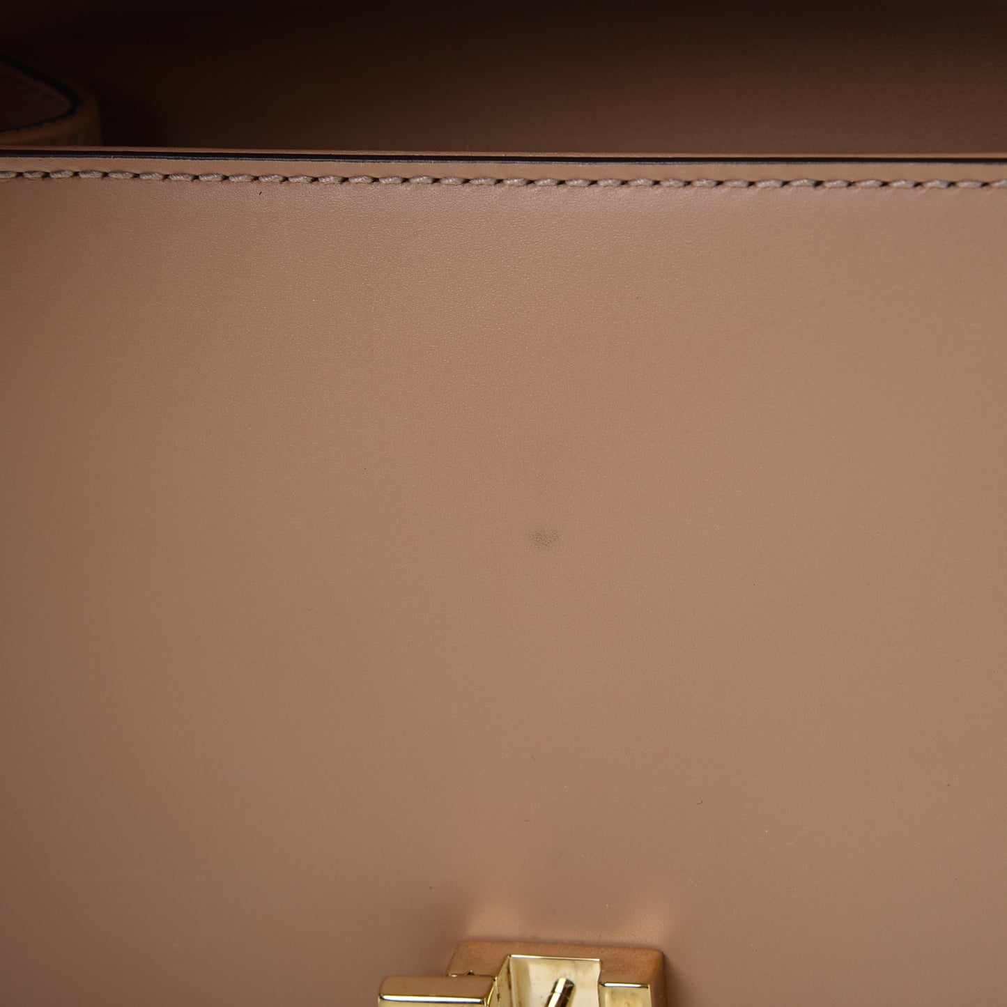 Vitello Fontanella Web Mini Sylvie Chain Shoulder Bag Camel