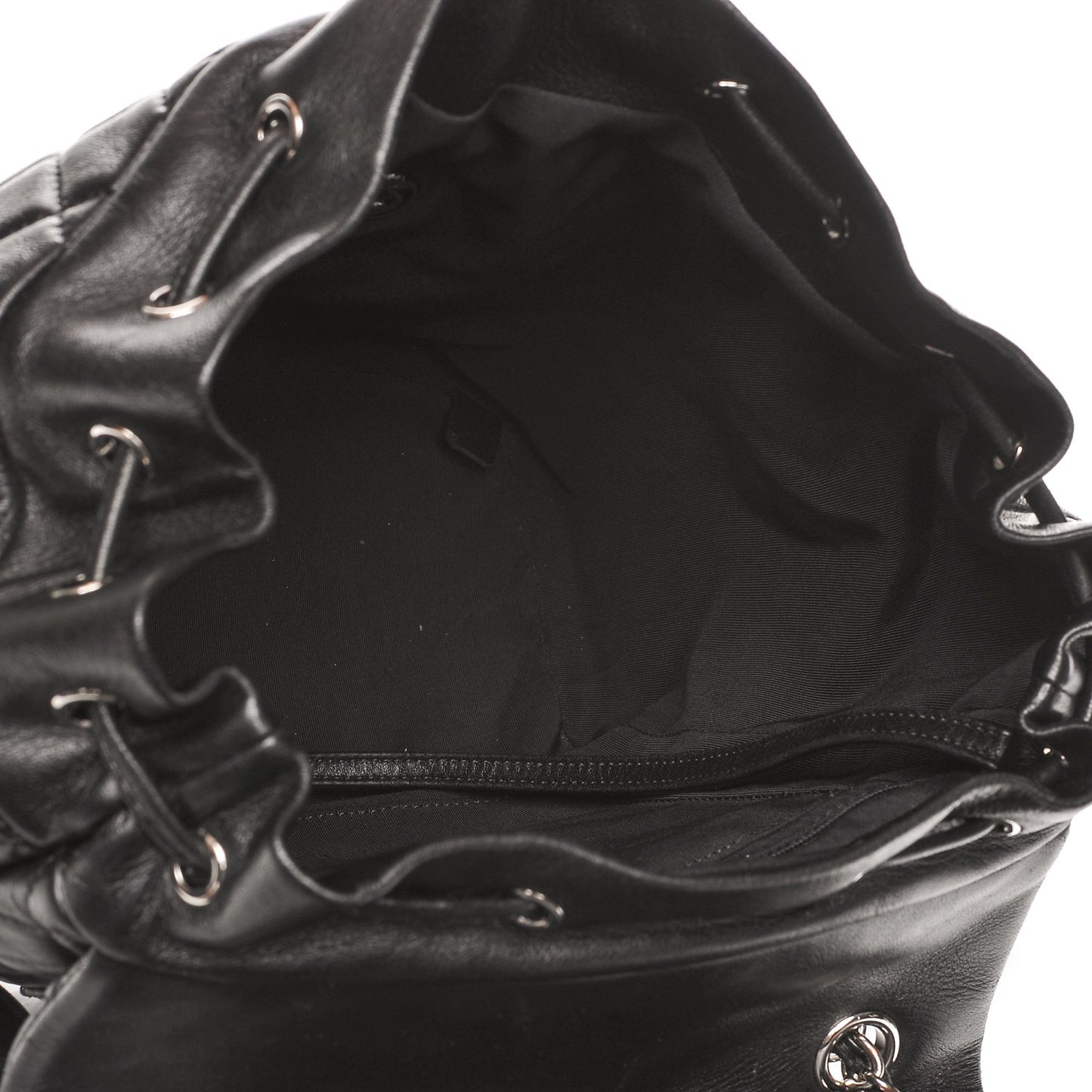 Lambskin Quilted Large Urban Spirit Backpack Black