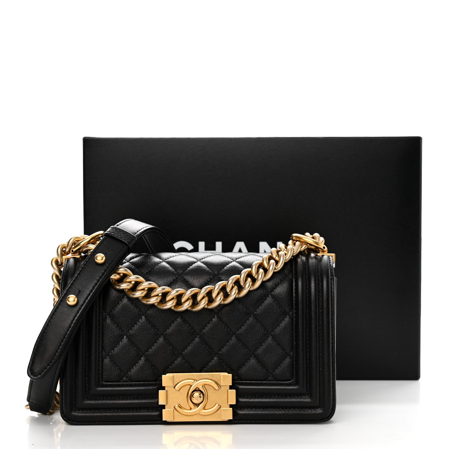 Chanel Calfskin Quilted Small Boy Flap Black 11 of 11