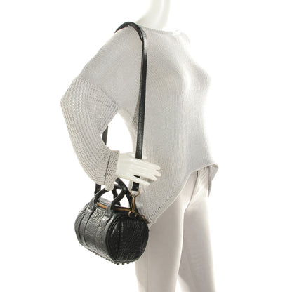 Alexander Wang Pebbled Lambskin Mini Rockie Black Antique Brass Hardware 2 of 7