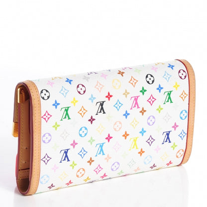 Louis Vuitton Monogram Multicolor Porte Tresor International Wallet White 3 of 8