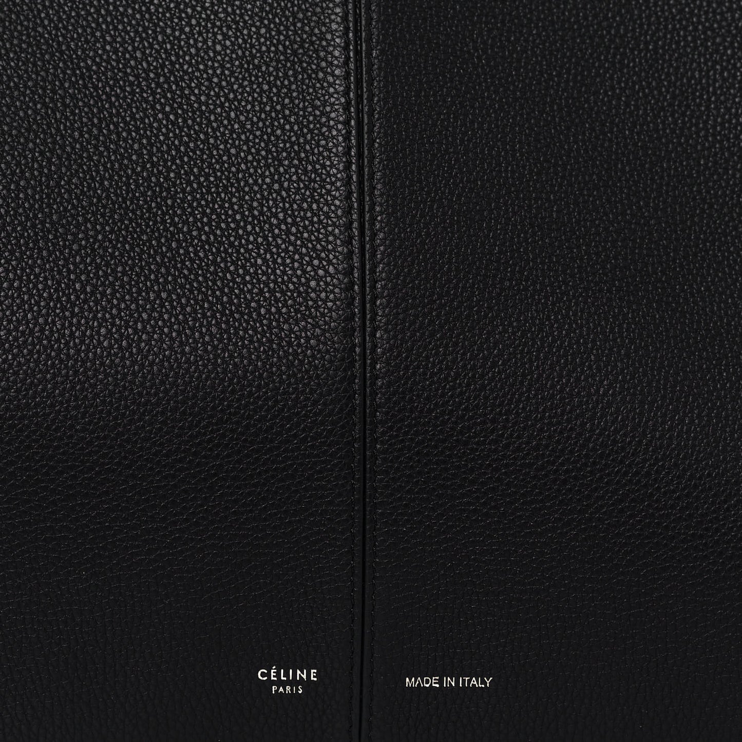 Baby Grained Calfskin Medium Tri-Fold Bag Black