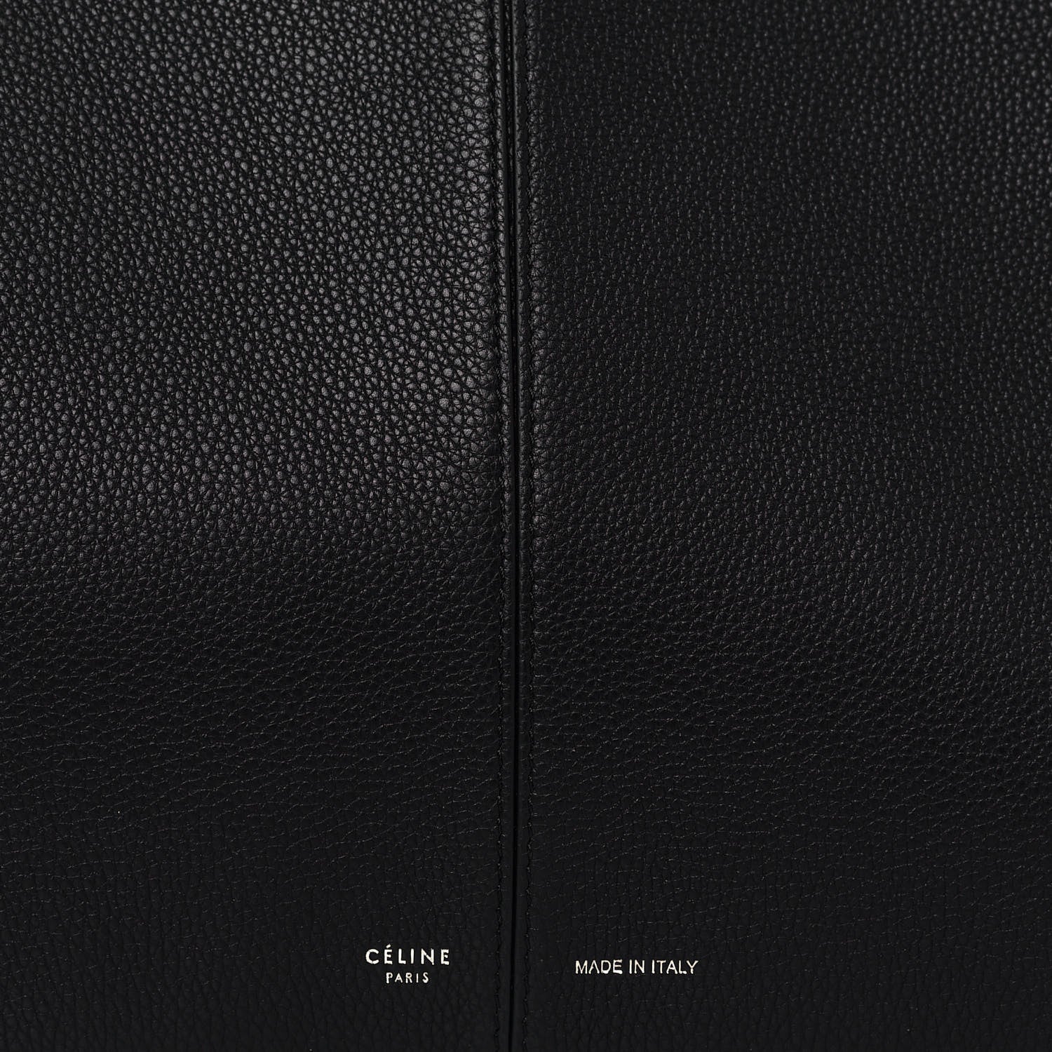 Celine Baby Grained Calfskin Medium Tri-Fold Bag Black 6 of 10