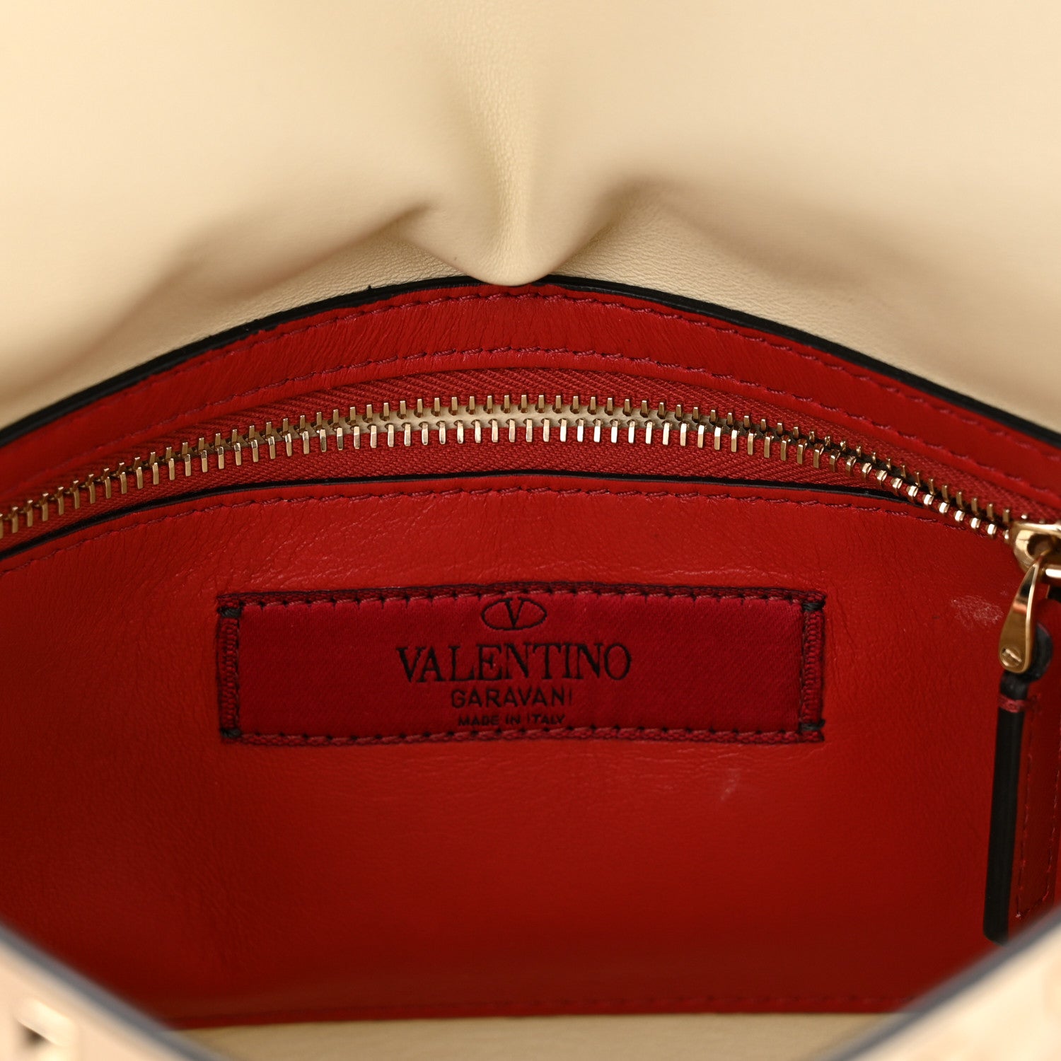Valentino Garavani Nappa Medium Rockstud Spike Shoulder Bag Light Ivory 6 of 10