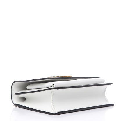 Saint Laurent New Aspen Calfskin Bi-Color Monogram Sunset Chain Wallet Black Dirty White 4 of 11